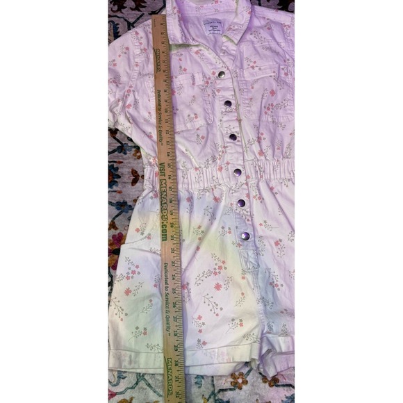 Celebrity Pink Coveralls Womens XXL White Romper Ditzy Floral Shorts Jumpsuit - Picture 5 of 8